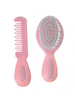 Kit Pente e Escova de Cabelo Rosa Kitstar