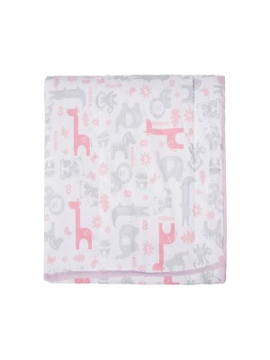 Edredom Estampado Rosa Fisher Price 