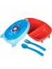 Kit Refeição Com Talher Foguete Azul Buba Baby