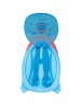 Kit Refeição Com Talher Foguete Azul Buba Baby