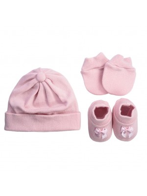 Kit Tricô 3 peças Tricart Baby Rosa