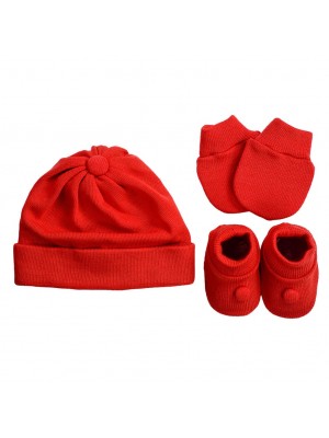 Kit Tricô 3 peças Tricart Baby Vermelho 