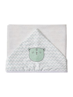 Toalhão de Banho Infantil Com Capuz Urso Papi