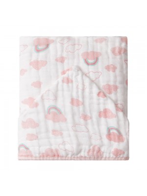 Toalhão De BanhoInfantil Estampada Arco Íris Papi