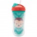 Copo Parede Dupla Com Canudo Animal Fun Macaco Buba