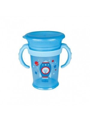 Copo 360º Com Alça Removível 210 ml Azul Buba