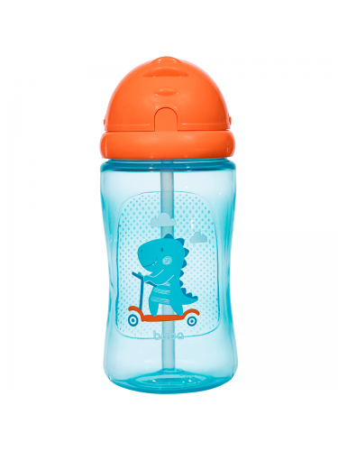 Garrafinha Infantil Dino Patinete azul 340 ml Buba