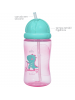 Garrafinha Infantil Dino Patinete Rosa  340 ml Buba