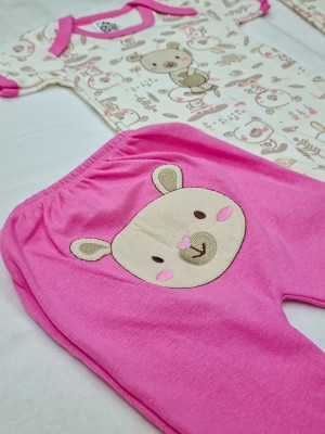 Conjunto Rosa Bichinhos Baby Bee 