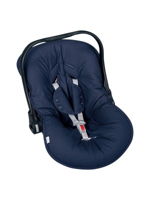 Capa Bebê Conforto Batistela com Protetor Cinto Azul Marinho