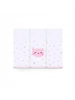 Fralda com faixa Mami Bichuus Gatinha Rosa 
