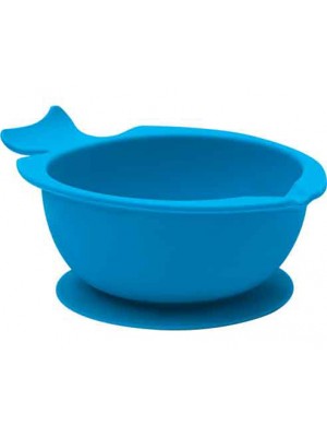 Bowl de Silicone com Ventosa Azul Buba 