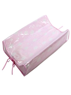 Trocador Americano de Cômoda Estampa Nuvem Rosa com Capa de PVC Baby Joy 