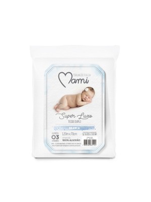 Toalha Fralda Branca Mami