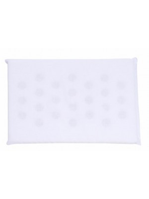 Travesseiro De Espuma Com Furos Liso Branco - Incomfral Bambi